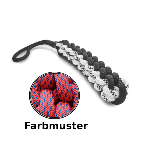 Schlepptau - L - rot mit blauen Punkten